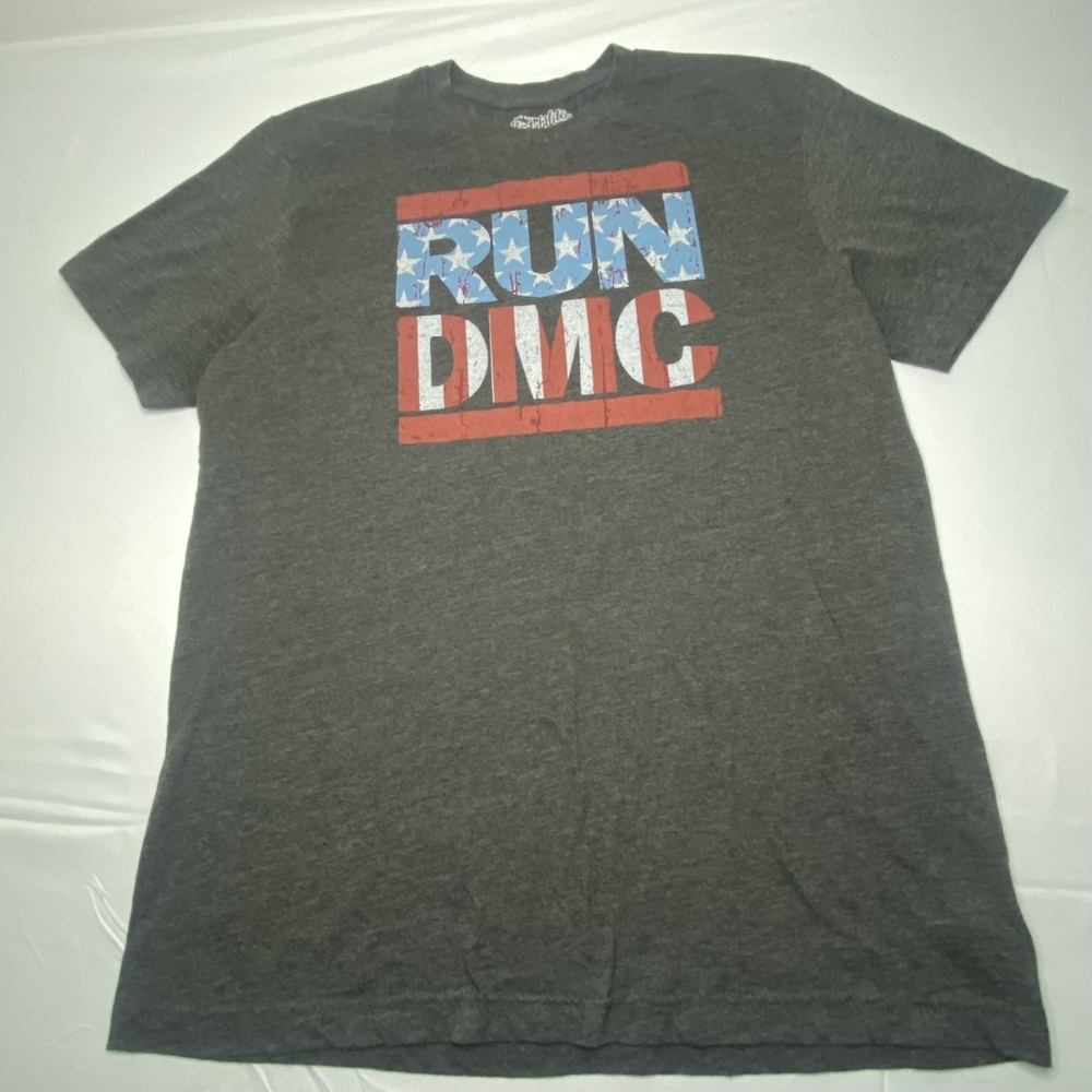 Run DMC Shirt Mens Extra Large Gray Old Navy Collectabilite Graphic Rap Tee